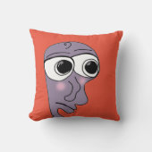 悲しい顔ミーム クッション (正面)