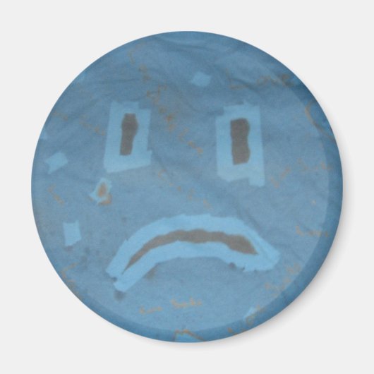 悲しい顔磁石 マグネット (正面)