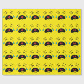 悲しい顔絵文字 ラッピングペーパー (フラット)