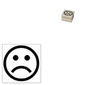 悲しい顔☹ゴム印 ラバースタンプ (押印)