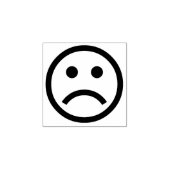 悲しい顔☹ゴム印 ラバースタンプ (インプリント)