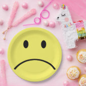 悲しい顔 ペーパープレート (パーティー)