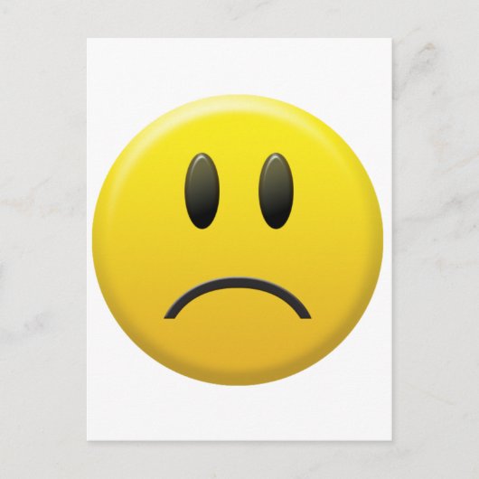 悲しい顔 ポストカード (正面)
