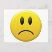 悲しい顔 ポストカード (正面)