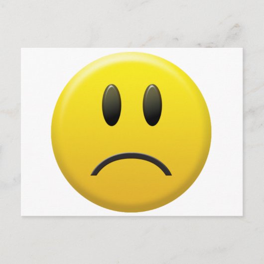 悲しい顔 ポストカード (正面)
