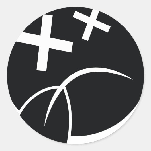 悲しい顔 ラウンドシール (正面)