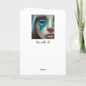 悲しい顔、友人のサポート カード (裏面)