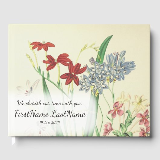 悲しい、保守的、記憶のゲストブック ゲストブック (正面)