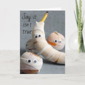 **悲しい/病気のフルーツ**恋しく思お仕事中！お見舞い カード (正面)