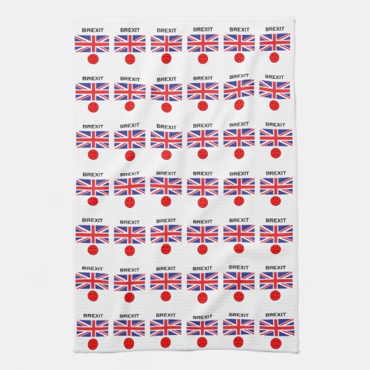 悲しいBrexit -そう キッチンタオル (縦)