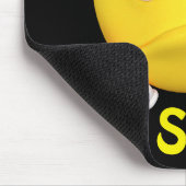 悲しいEmojiの顔文字の漫画の顔 マウスパッド (コーナー)