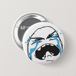 悲しいTroll Le Me Memes 編集可能 色をお選びください 缶バッジ