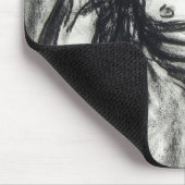 悲しうつ炭スケッチ マウスパッド (コーナー)