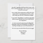 悲しおもしろいい恋しく思恋しく思の友情カードかわいい カード (裏面)