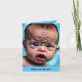 悲しおもしろいい恋しく思恋しく思の友情カードかわいい ノートカード