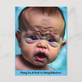 悲しおもしろいい恋しく思恋しく思の友情カードかわいい ポストカード