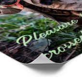 悲しくて寂しいペットのポスタープリント：黒猫の喜び ポスター (角)