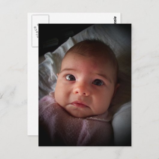 悲しく悲しい女の赤ちゃん ポストカード (正面/裏面)