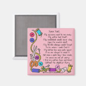 「悲しく縫う…」 マグネット (正面/裏面)