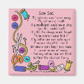 「悲しく縫う…」 マグネット (正面)