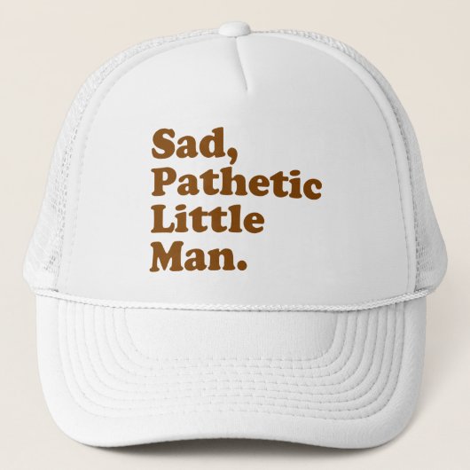 悲しく、悲しく小さい人 キャップ (正面)