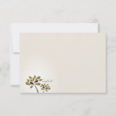 悲しげな悔やみや弔慰のサンキューカード サンキューカード (裏面)