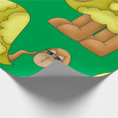 悲しそうな亀のラッピング紙 ラッピングペーパー