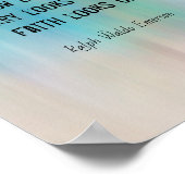 悲しみがエマーソン感動的引用文を返す ポスター (角)