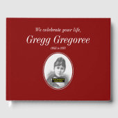 悲しみとミニマリストの哀悼の祈り書 ゲストブック (正面)