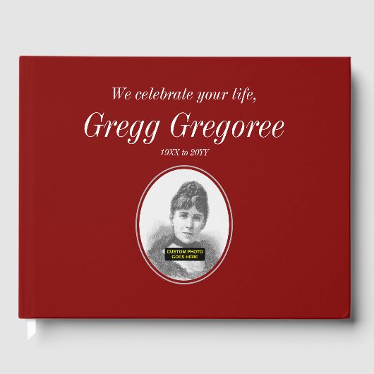 悲しみとミニマリストの哀悼の祈り書 ゲストブック (正面)