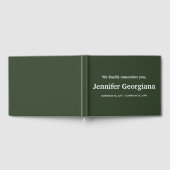 悲しみと哀悼パーソナライズされたのゲストブック ゲストブック (全面)