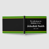 悲しみと尊敬の悔やみや弔慰ゲストブック ゲストブック (全面)