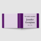 悲しみと尊敬の葬式のゲストブック ゲストブック (全面)