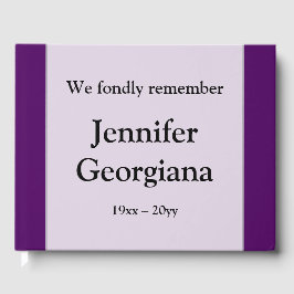 悲しみと尊敬の葬式のゲストブック ゲストブック