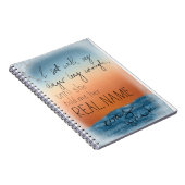 悲しみと怒り引用文フローラプリント ノートブック (右側)