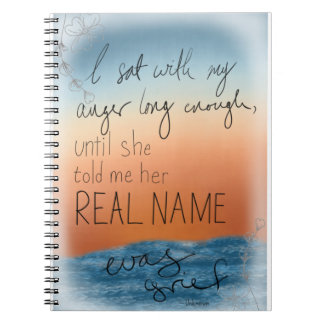 悲しみと怒り引用文フローラプリント ノートブック