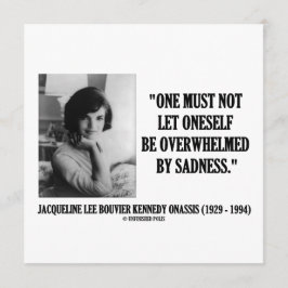 悲しみに圧倒されないジャクリーン・ケネディ