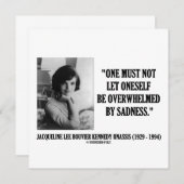 悲しみに圧倒されないジャクリーン・ケネディ (正面/裏面)