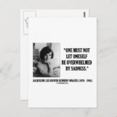 悲しみに圧倒されないジャクリーン・ケネディ ポストカード (正面/裏面)