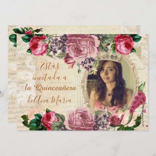 悲しみに暮れるキンセアニェラ 招待状 (正面/裏面)