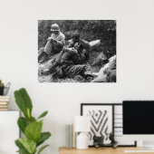 悲しみに襲われたアメリカの歩兵の朝鮮戦争 ポスター (ホームオフィス)