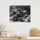 悲しみに襲われたアメリカの歩兵の朝鮮戦争 ポスター (キッチン)