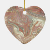 悲しみのギフトのハートのオーナメント、最愛の人の損失 セラミックオーナメント (裏面)