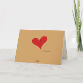 悲しみのハートのカスタムテキストの漫画の蚊 カード (裏面)