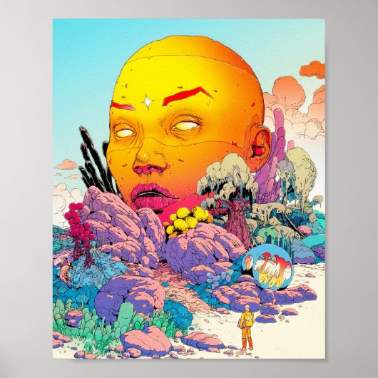 「悲しみの丘」がカラフル近い鮮やか ポスター (正面)