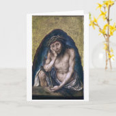 悲しみの人としてのキリスト | Albrecht Drer | カード (黄色い花)