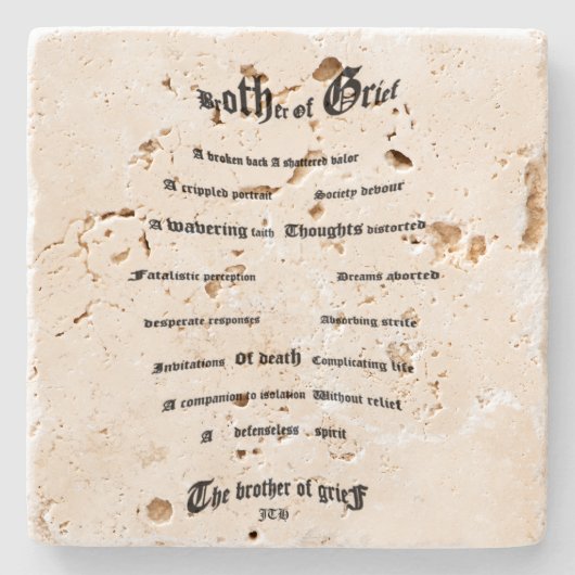悲しみの兄弟 ストーンコースター (正面)