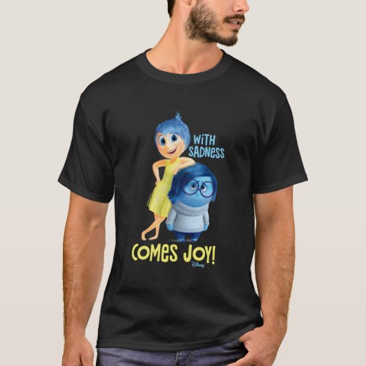 悲しみの喜びで心の中に来浮き上がる Tシャツ (正面)