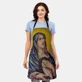 悲しみの女性を刺す エプロン (着用した状態)