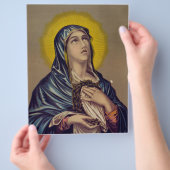 悲しみの女性を刺す チラシ (手)